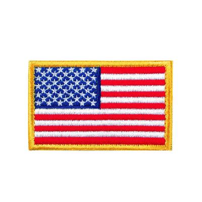Patchs tactiques brodés faits sur commande de drapeau américain des Etats-Unis avec le crochet et la boucle
