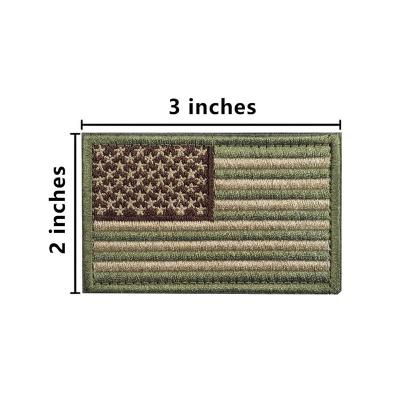 Patchs faits sur commande d'insignes de drapeau des Etats-Unis de broderie de vêtements pour des uniformes militaires