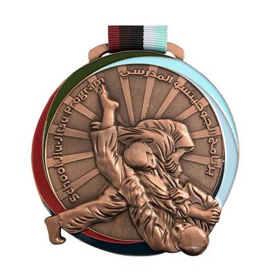 médailles de sports de karaté judo taekwondo personnalisées avec rubans
