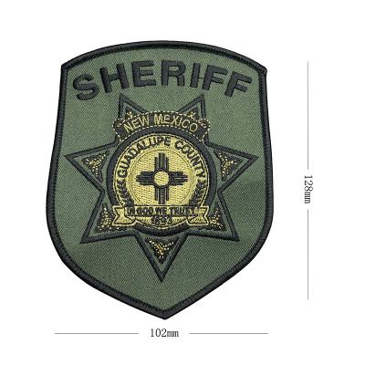 patchs de broderie d'épaule de département de shérif personnalisés