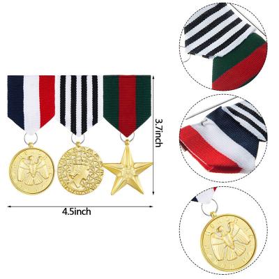 Médaille d'insigne militaire personnalisée pour uniforme de costume
