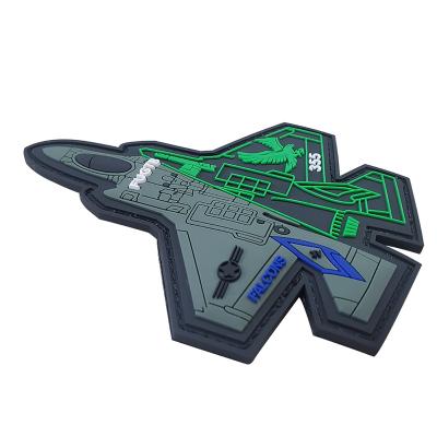 Patchs de drapeau tactiques en PVC 3D, patchs en PVC pour vêtements